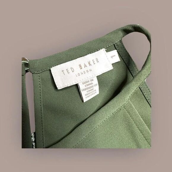 Ted Baker Green Flowy Tank - Picture 2 of 4